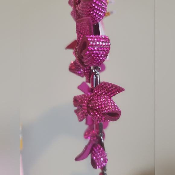 Betsey Johnson Womens Pavé Bow Earrings - Picture 6 of 7